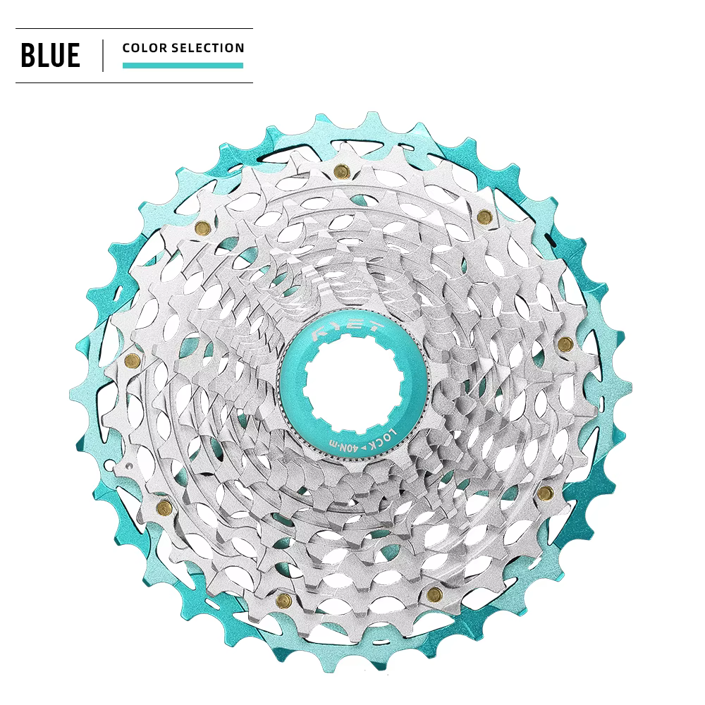 Cassette RYET Ultralégère 230g 11-34T 12S CNC Alu/Acier HG pour Vélo de Route et Gravel Shimano K7, 