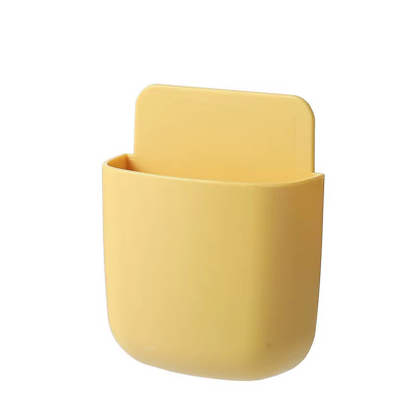 Boîte de rangement murale, support de prise de téléphone portable, support de télécommande, étui org