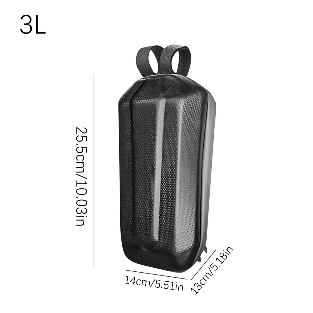 Sac de rangement pour trottinette électrique 3L, sac de guidon rigide grande capacité, accessoires, 