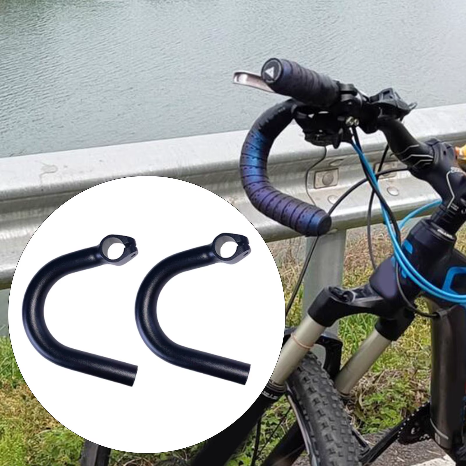 Guidon de vélo solide, barre d'étau pour cyclisme en vélos de montagne en plein air
