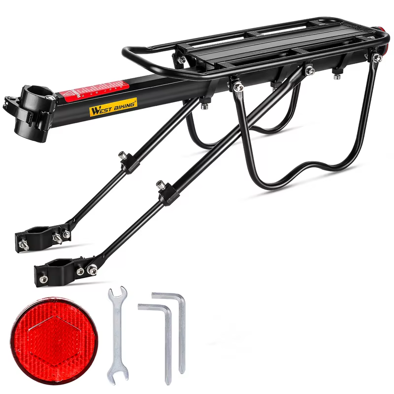 WEST BIKING-Porte-bagages universel et réglable en alliage d'aluminium pour enfant, coffre pour bicy