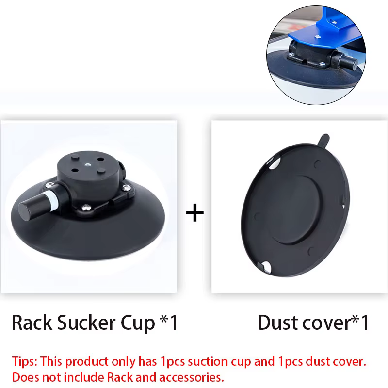 Support à ventouse Rockbros avec pompe pour porte-vélos de toit, ventouse pour pneus de vélo de mont
