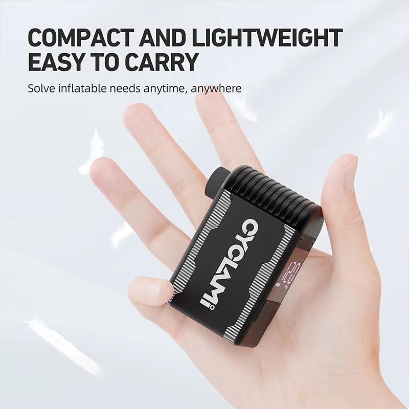 Pompe à vélo électrique portable en alliage CYCLAMI A2S 120 PSI 500 mAh, mini compresseur d'air rapi