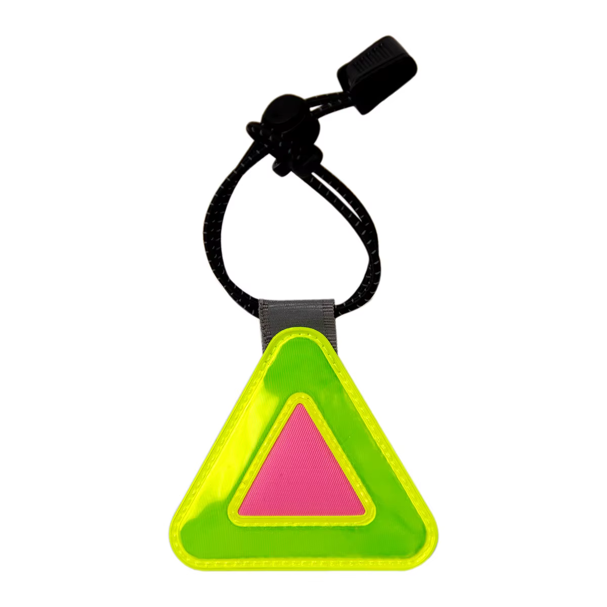 Panneau triangulaire réfléchissant haute visibilité, réflecteur de vélo jaune fluorescent pour la sé