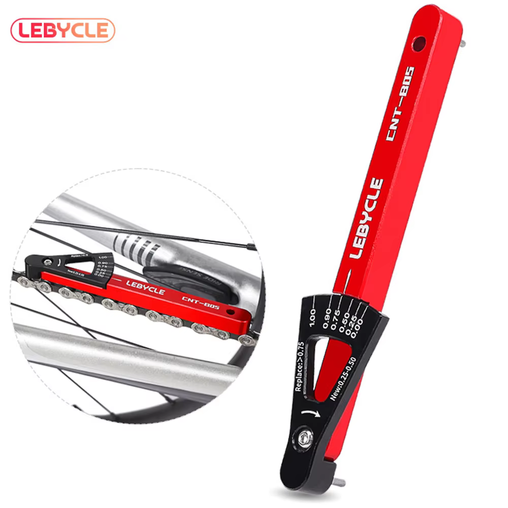 LEBYCLE 6 couleurs outil d'indicateur d'usure de chaîne de vélo liens de chaîne vérificateur vtt vél