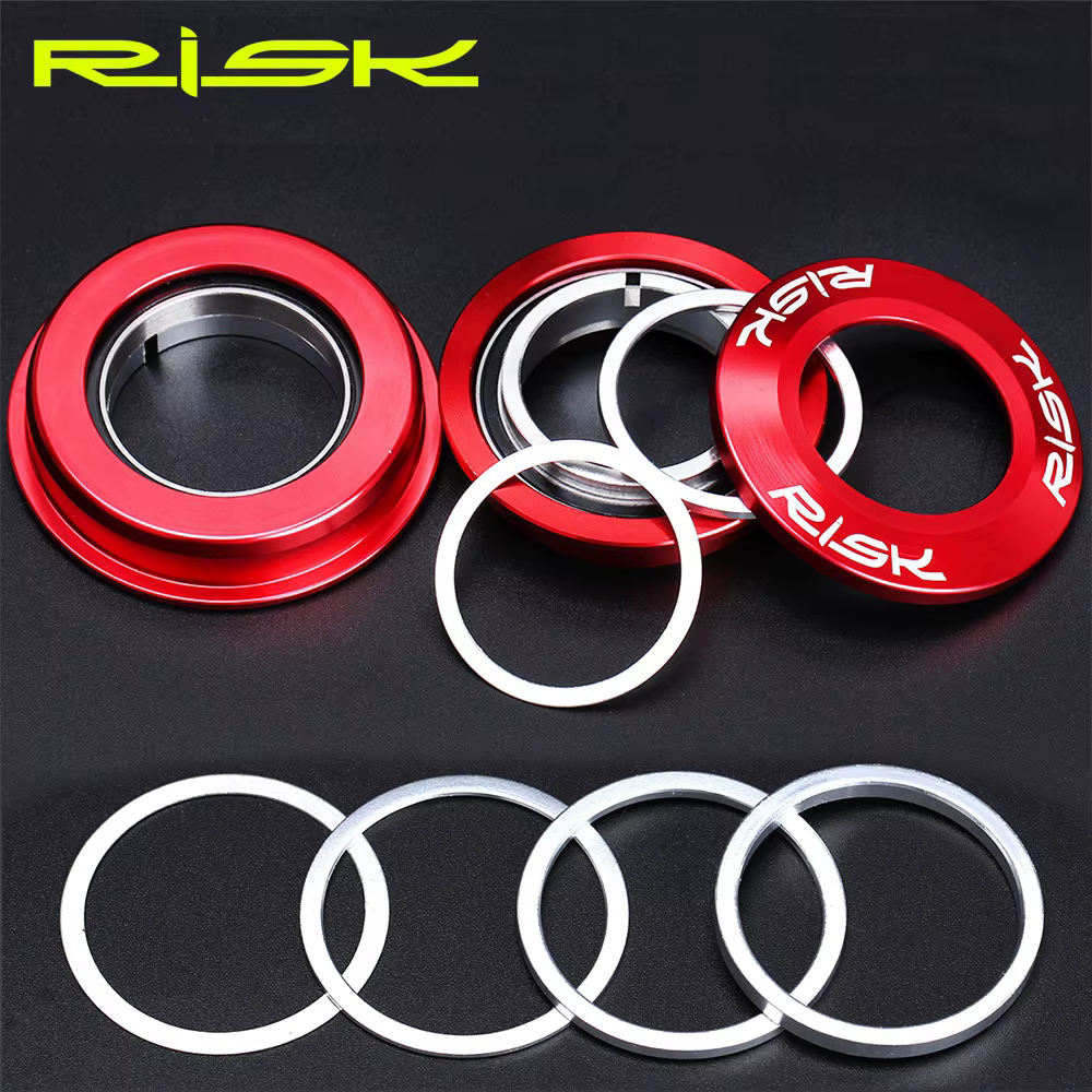 Rondelle en alliage d'aluminium 0.3/1/2/3mm, 6 pièces, entretoise de casque de vélo, rondelle de rég