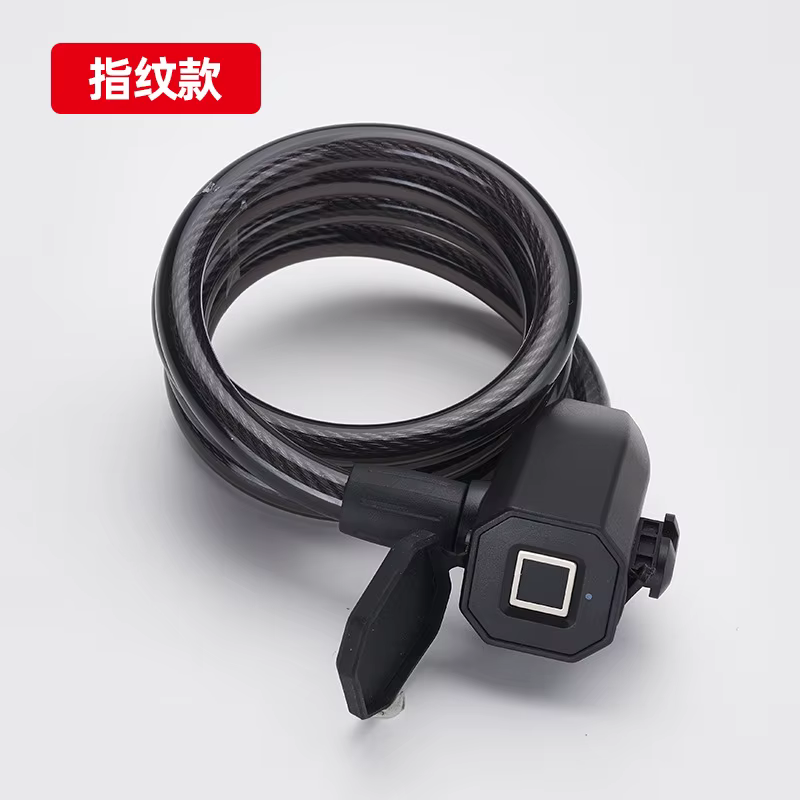 Serrure de vélo à empreintes digitales, chargement USB, antivol, pour cyclisme, 1200mm de Long, biom