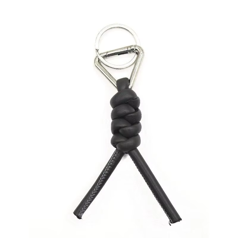 Porte-clés en cuir tissé, outil de Camping en plein air, porte-clés haut de gamme, pendentif de clé 