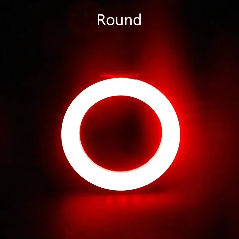 BUCKKub-enquêter arrière LED en forme de cœur pour vélo, étanche, aste par USB, flash pour VTT
