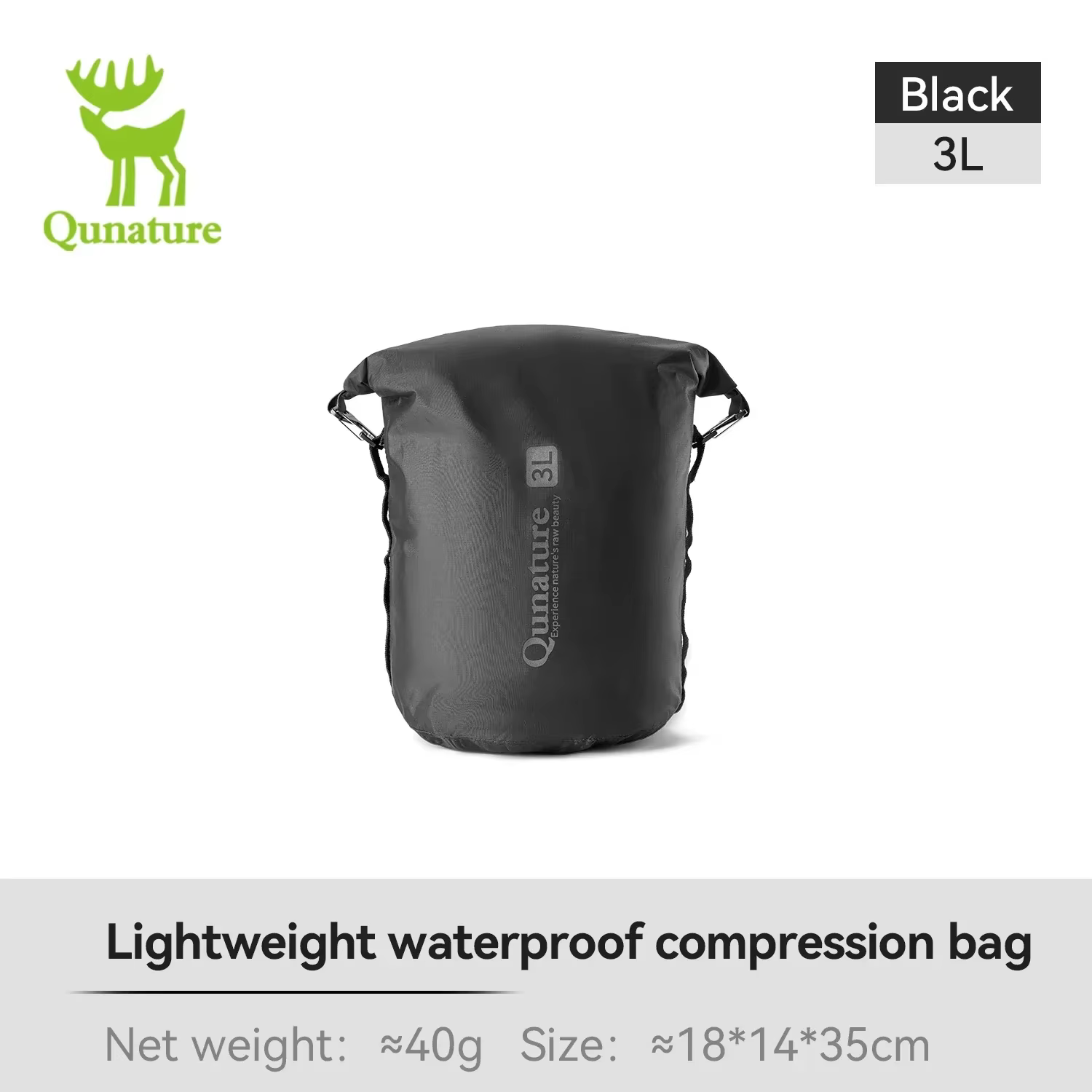 Qunature Bikepacking sacs de vélo sacs de Compression imperméables légers sac d'étagère installé au 