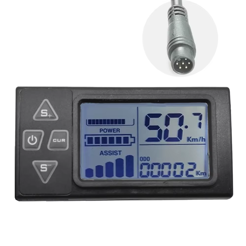 Panneau d'affichage LCD pour contrôleur électrique BLDC, accessoire d'affichage de vélo électrique,