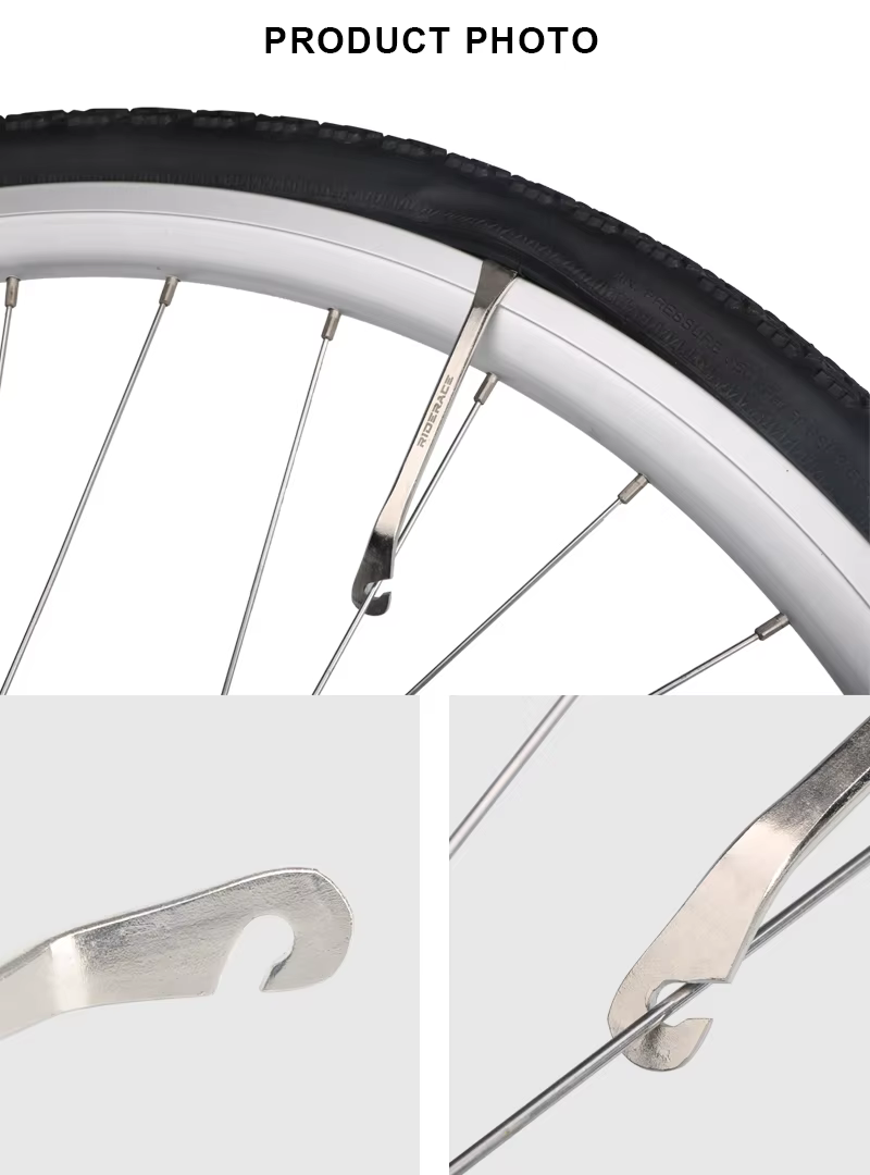 Levier de pneu de vélo en acier inoxydable, dissolvant de roue de vélo de route de montagne, outil d