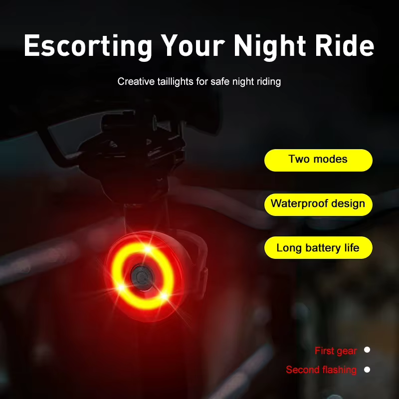 Feu arrière de vélo Mini feu arrière de vélo LED feux d'avertissement de sécurité feu arrière de vél