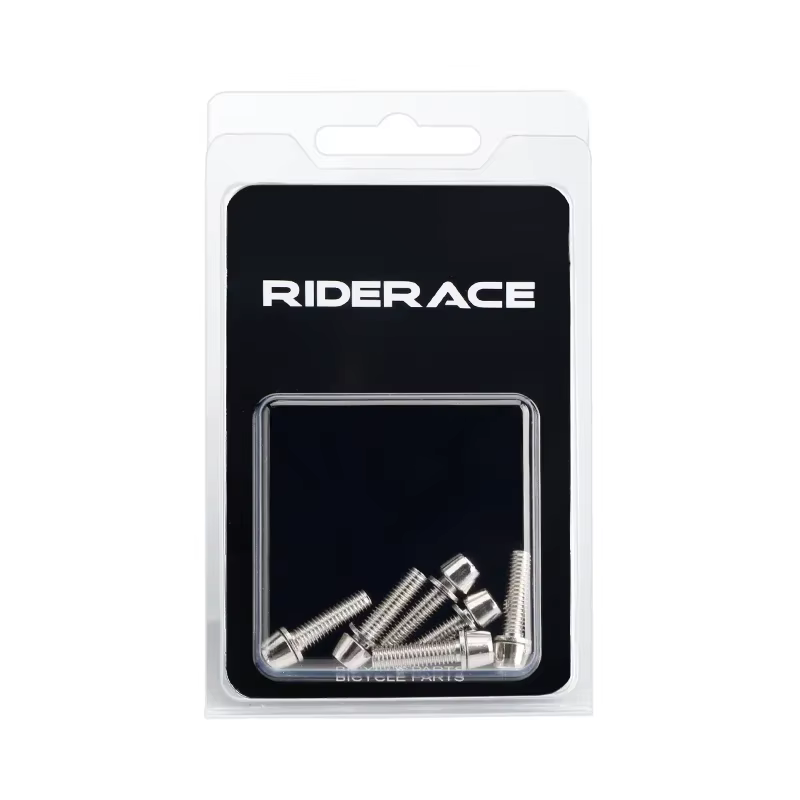 Vis de guidon de vélo M5 x 18 mm, 6 pièces/ensemble, boulons en acier inoxydable colorés plaqués tit