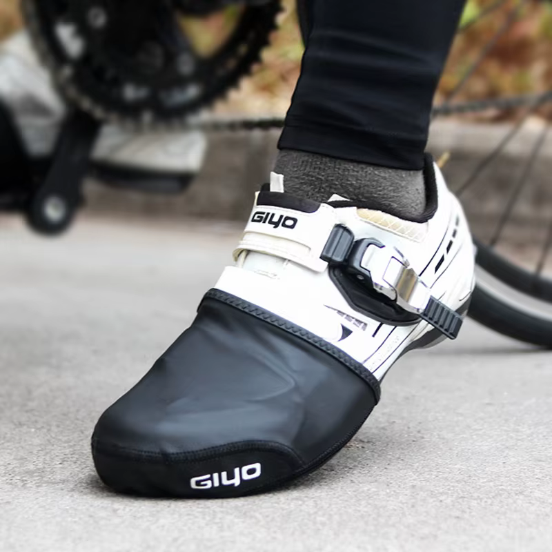 GIYO couvre-chaussures imperméables anti-dérapant chaud protecteur réfléchissant demi-orteil couvre-