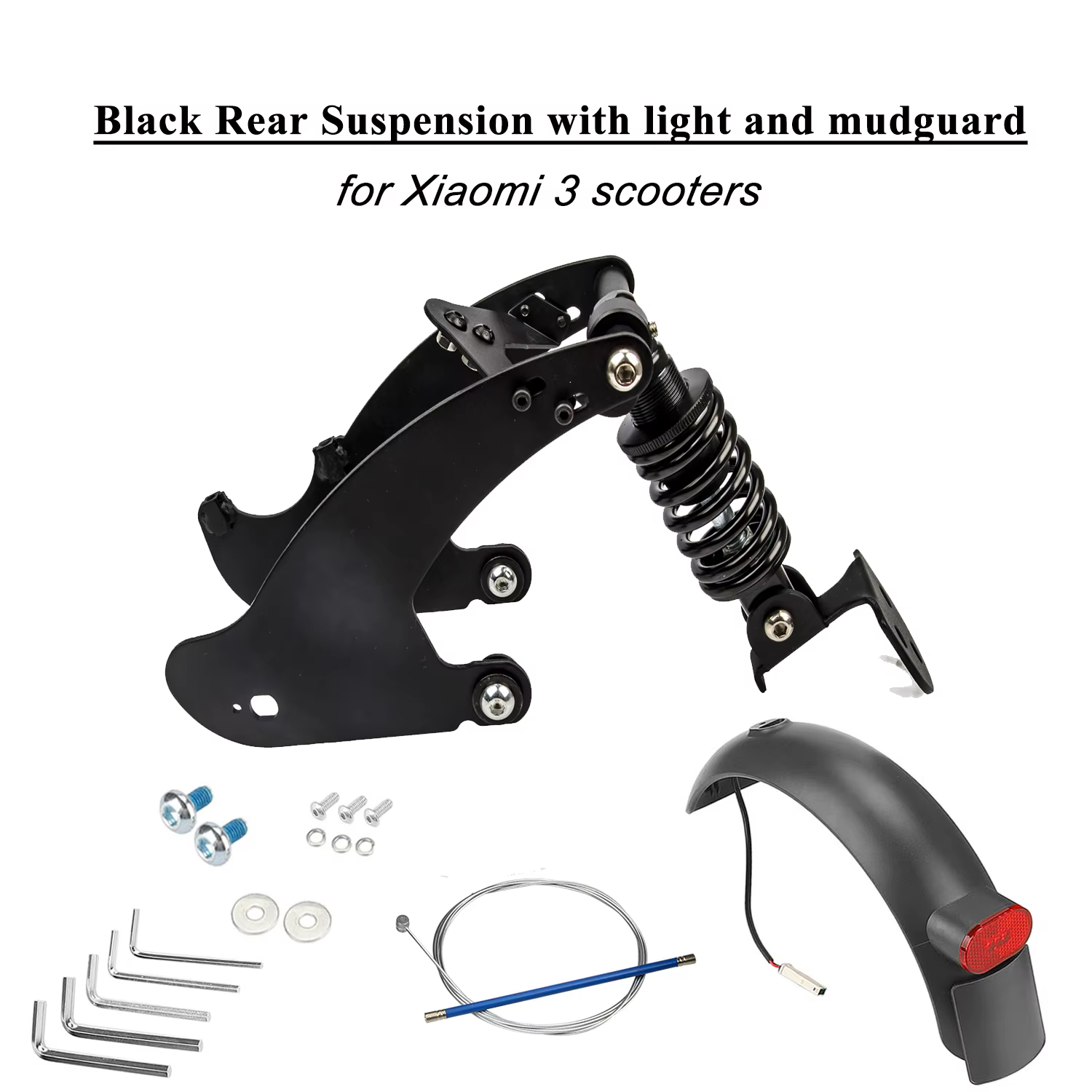 Ulip-Ensemble de suspension arrière pour scooter électrique Xiaomi 3, amortisseur avec garde-boue, a