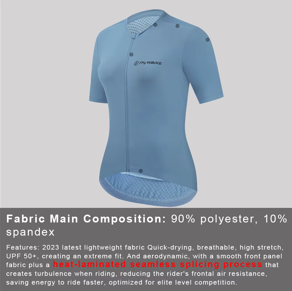 YKYWBIKE Maillot de cyclisme à manches courtes pour femmes chemises de vélo de montagne vêtements de