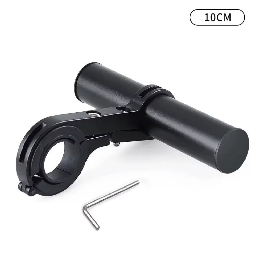 Extension de guidon de vélo en alliage d'aluminium, support d'extension de guidon noir multifonction