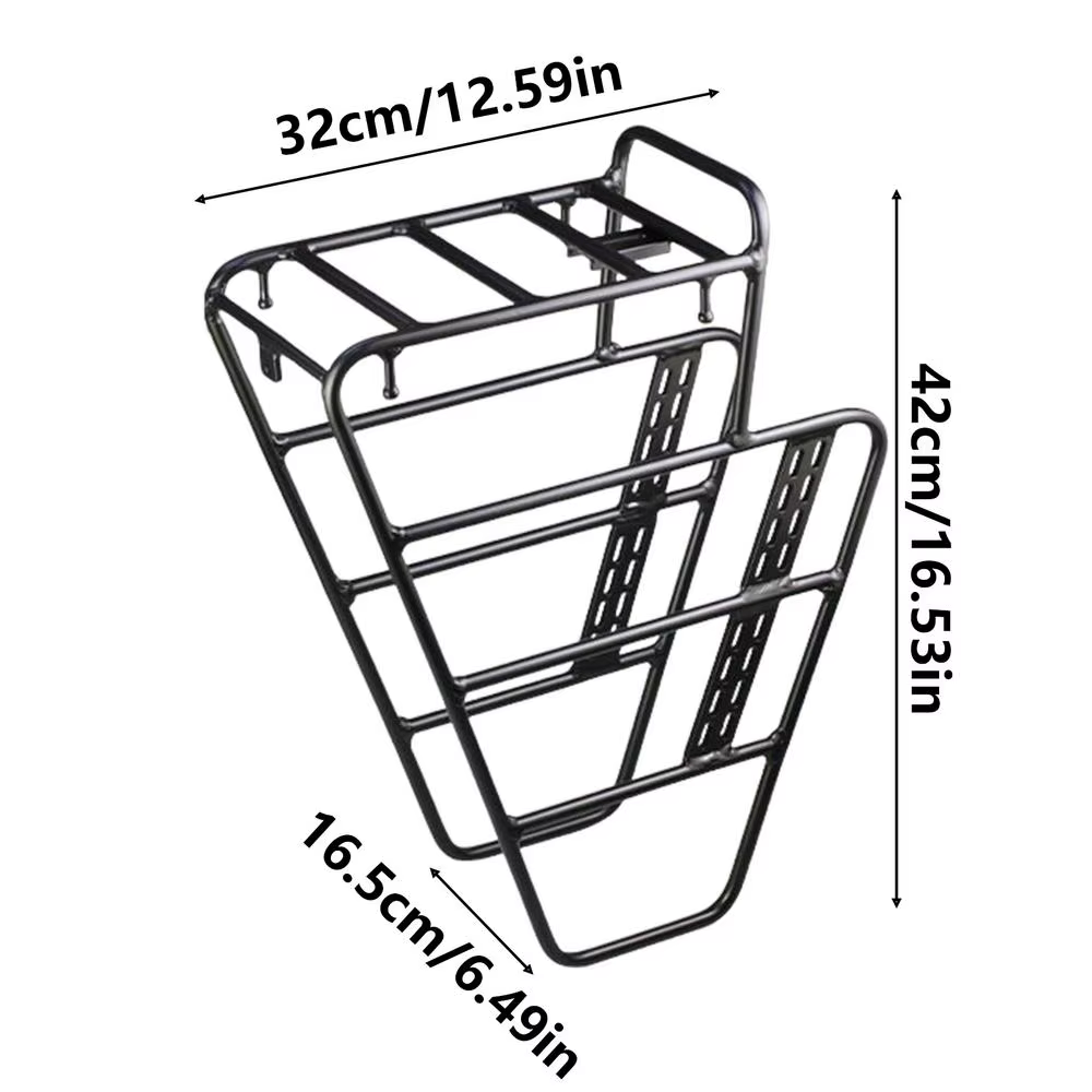 Porte-bagages pour vélo, équipement de cyclisme sur route, support avant pour panier de pique-nique,