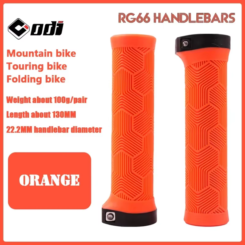 Poignées de vélo en caoutchouc ODI 22mm violet marron rose rouge noir poignées de guidon vtt ergonom