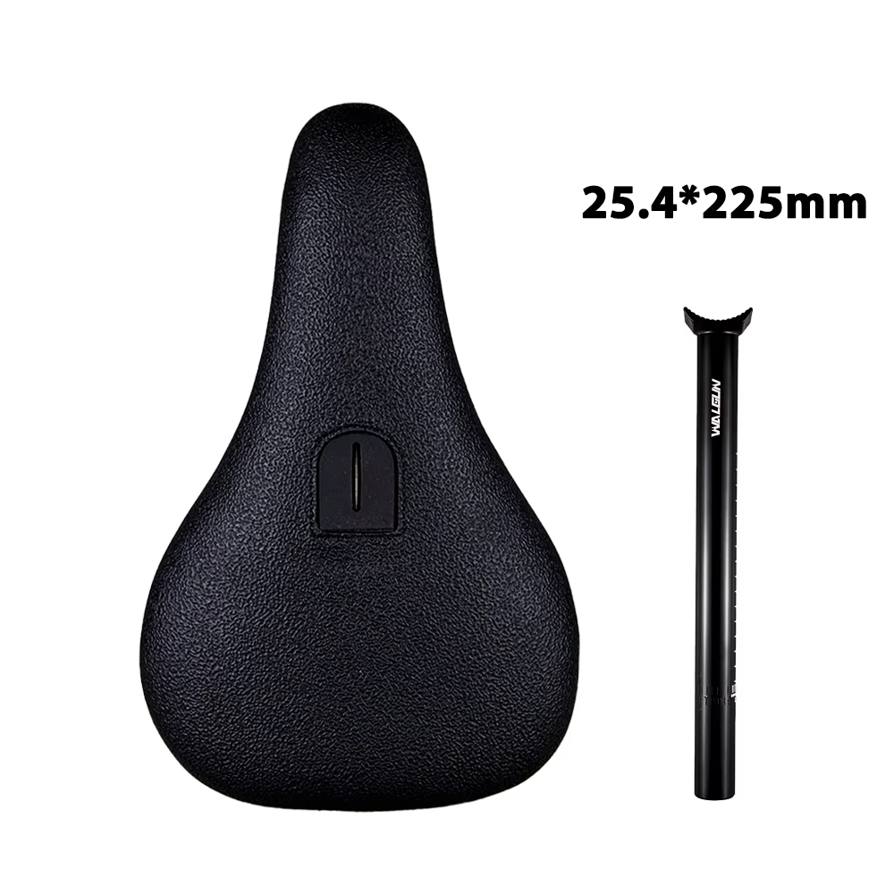 Selle de vélo BMX Wildside avec tube de selle de 25,4, 27,2, 30,9 mm, selles de vélo en cuir, tige d
