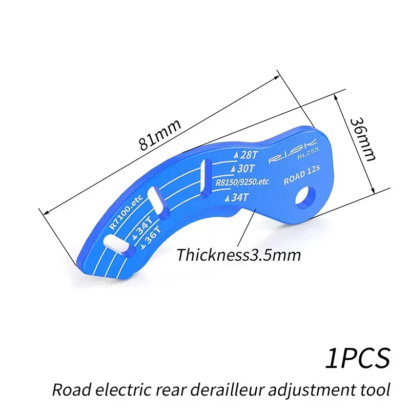 Ajusteur de dérailleur arrière électrique 12T pour vélo de route, jauge de réglage, outil de guidage