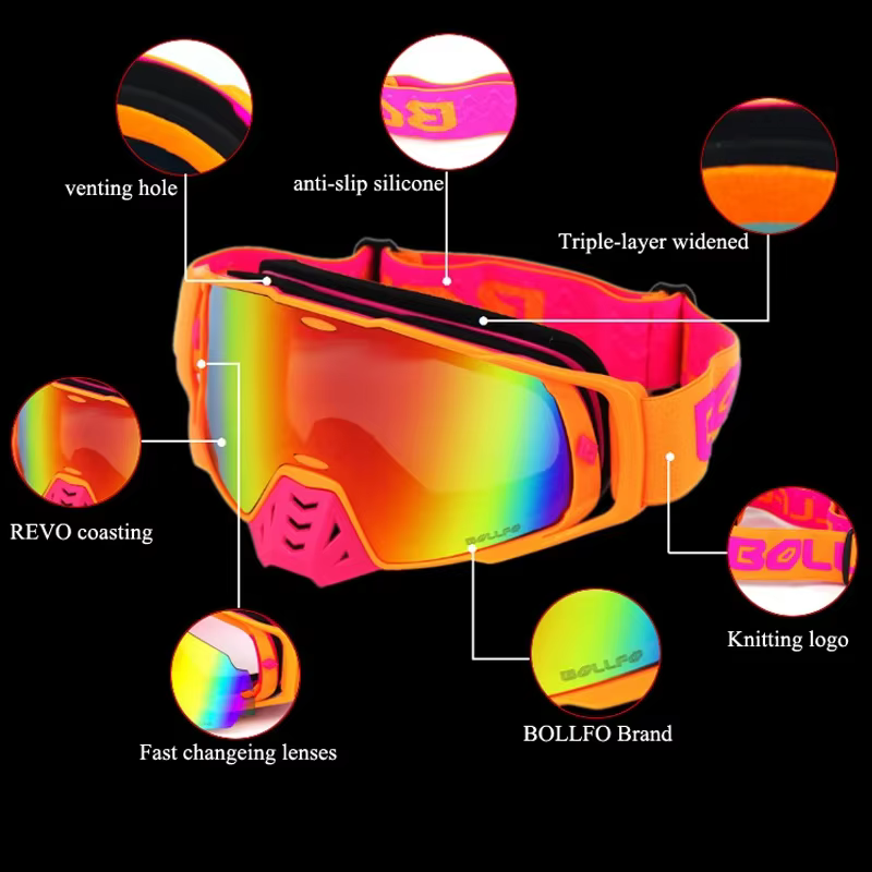 Lunettes de Motocross photochromiques lunettes tout-terrain UV400 Dirt Bike lunettes de course anti-