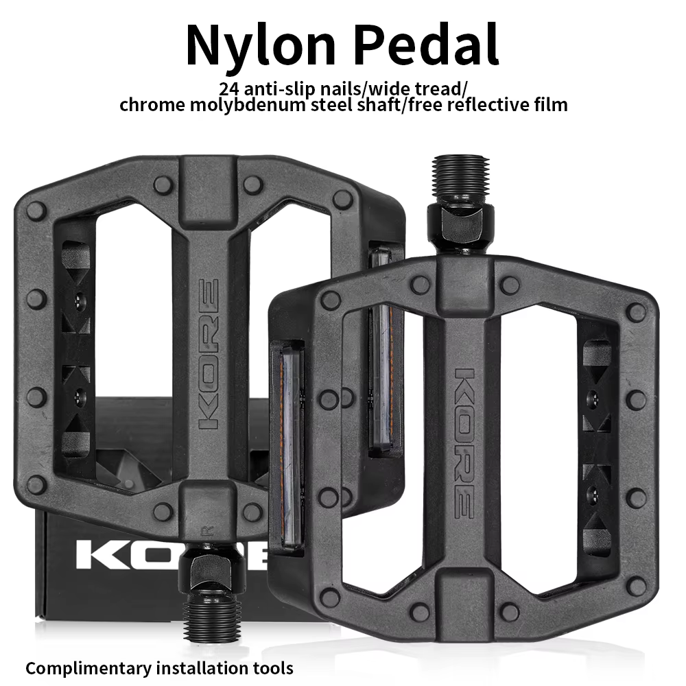 Pédales de vélo ultralégères antidérapantes en Nylon imperméable repose-pieds route BMX vtt route pl