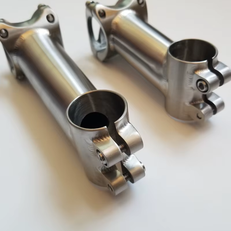 Potence en titane pour guidon de vélo de route et VTT, dimensions 31.8mm/25.4mm x 80/90/100/110/120m