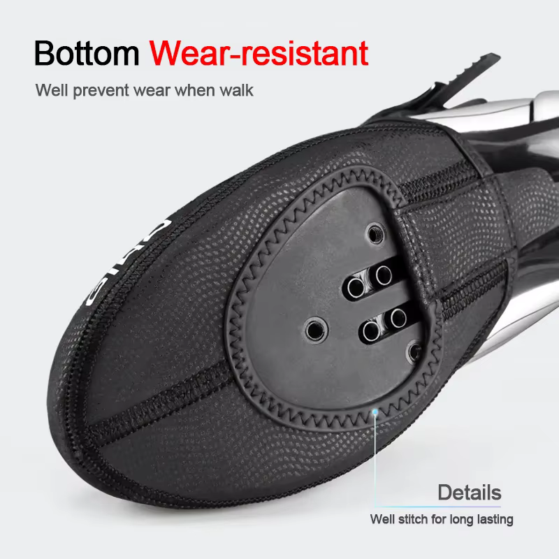 GIYO couvre-chaussures imperméables anti-dérapant chaud protecteur réfléchissant demi-orteil couvre-