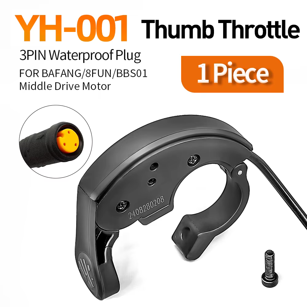 Ebike 36V/48V/52V/60V BAFANG mi-moteur YH-001Thumb accélérateur Compatible BBS01 BBS02B BBSHD 350W-1