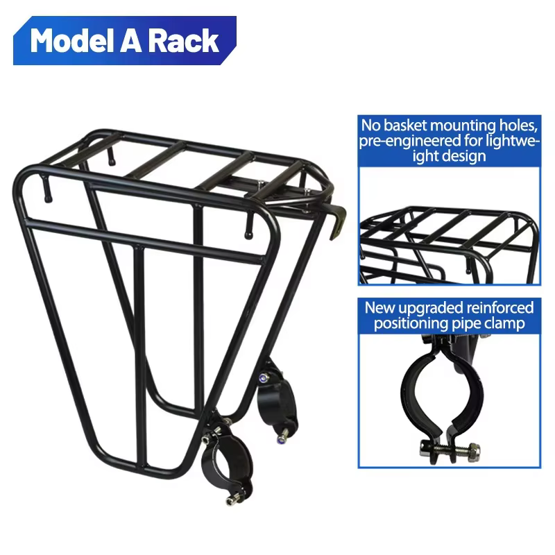 Support de porte-bagages avant en alliage d'aluminium pour vélo de gravier, étagère à bagages pour s