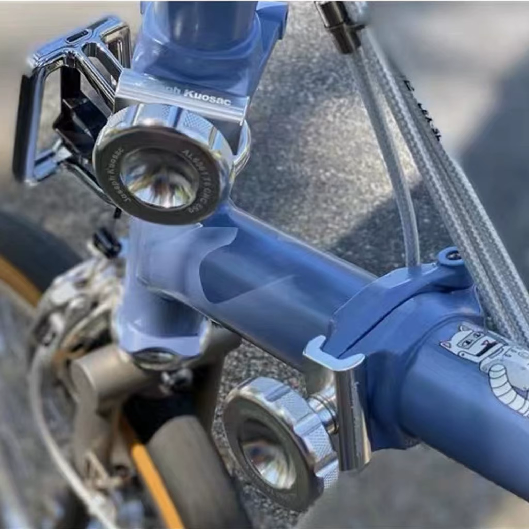Vélo pliant Josephkuosac Brompton, boucle pliante en alliage d'aluminium, boucle C rétro, fixation r