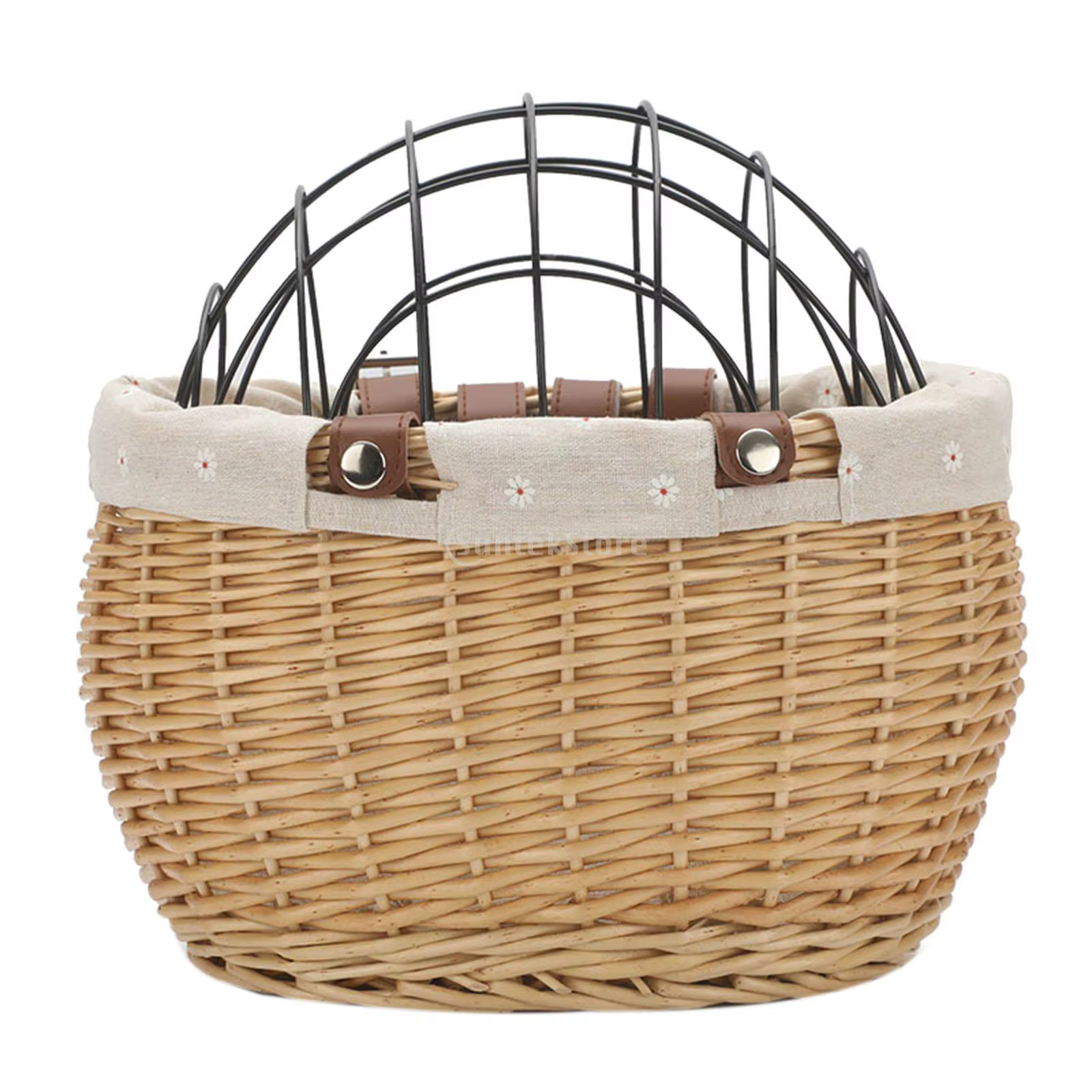 Panier avant de vélo en rotin tissé à la main, guidon pour animaux de compagnie, paniers pour chiens