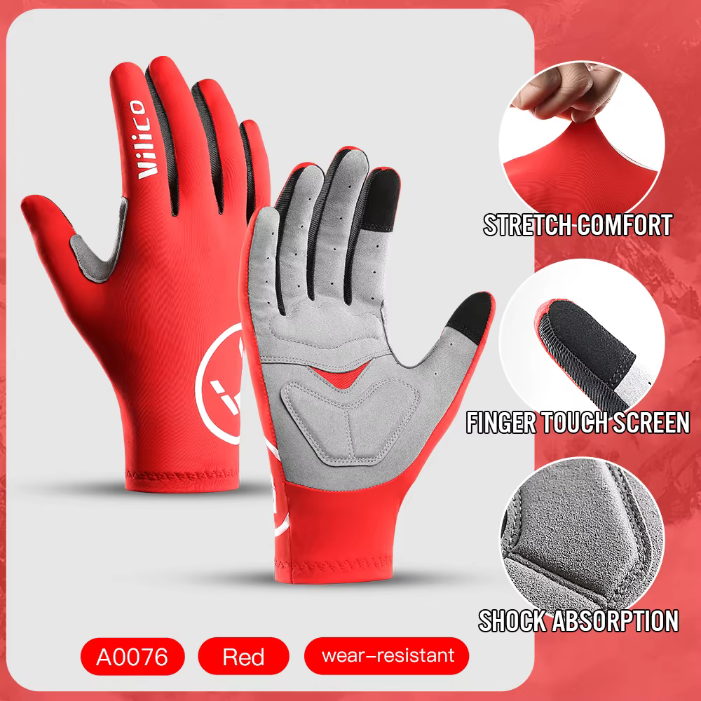 Gants de cyclisme VILICO antidérapants pour femmes et hommes, gants de vélo de route VTT respirants,