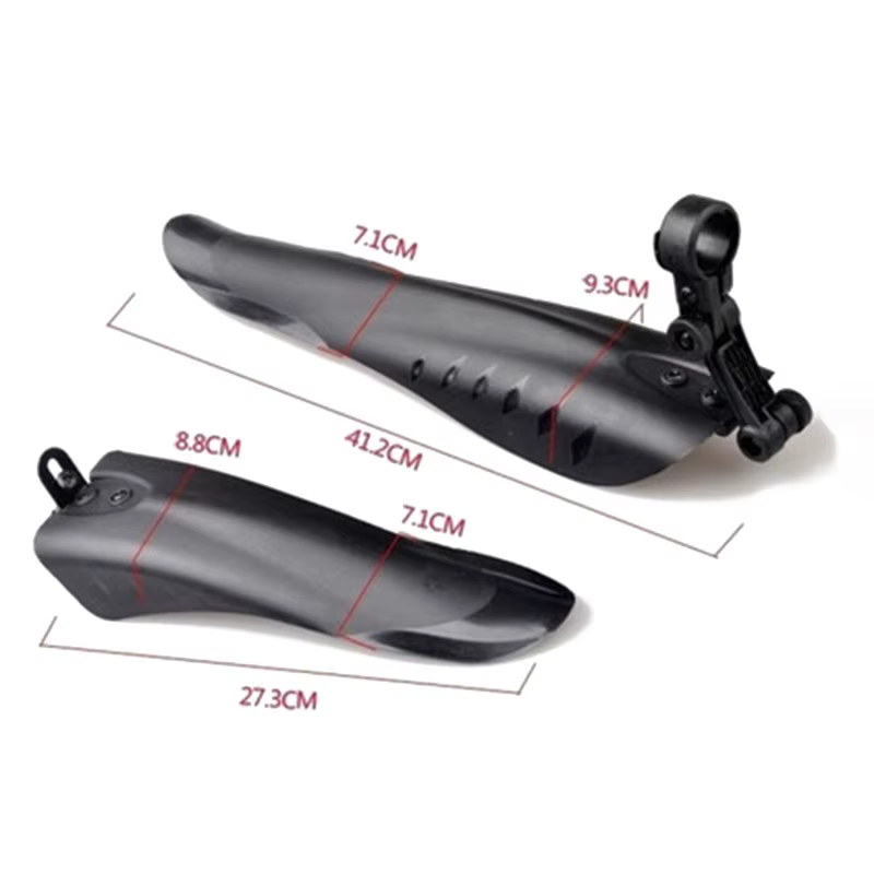 Garde-boue de vélo en plastique souple PP, accessoire de protection contre les éclaboussures, épais,