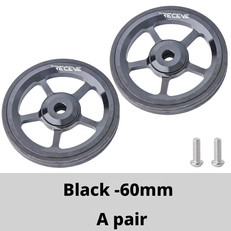 Roue facile à rouler de 60 mm pour vélo pliant Brompton en alliage d'aluminium, avec roulement étanc
