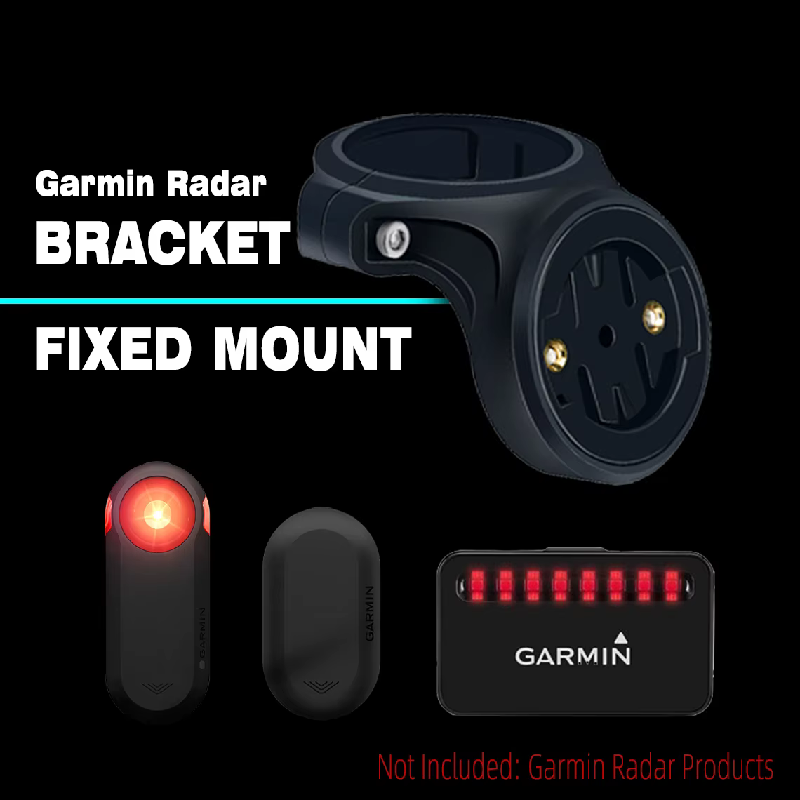 Support de feu arrière de vélo, Support de tige de selle pour vtt, Support de cyclisme pour Garmin V