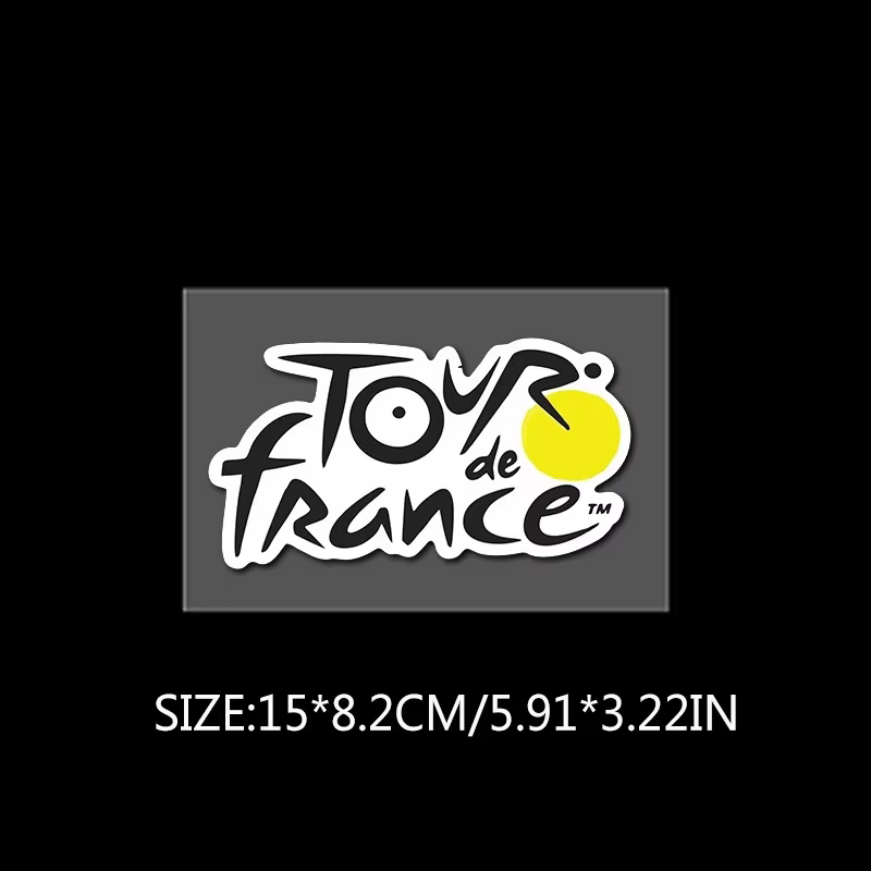 Autocollant en vinyle avec logo du Tour de France, autocollant imperméable pour vélo de route, VTT e