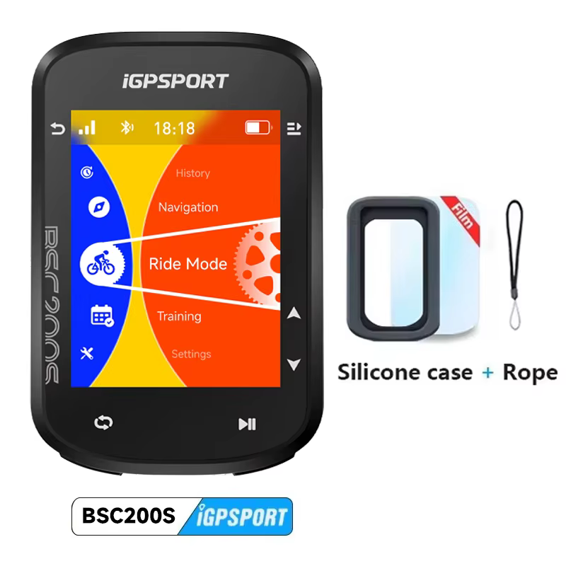 Ordinateur de vélo IGPSPORT BSC200S, écran couleur 2,4 pouces, GPS, compteur kilométrique, compteur 