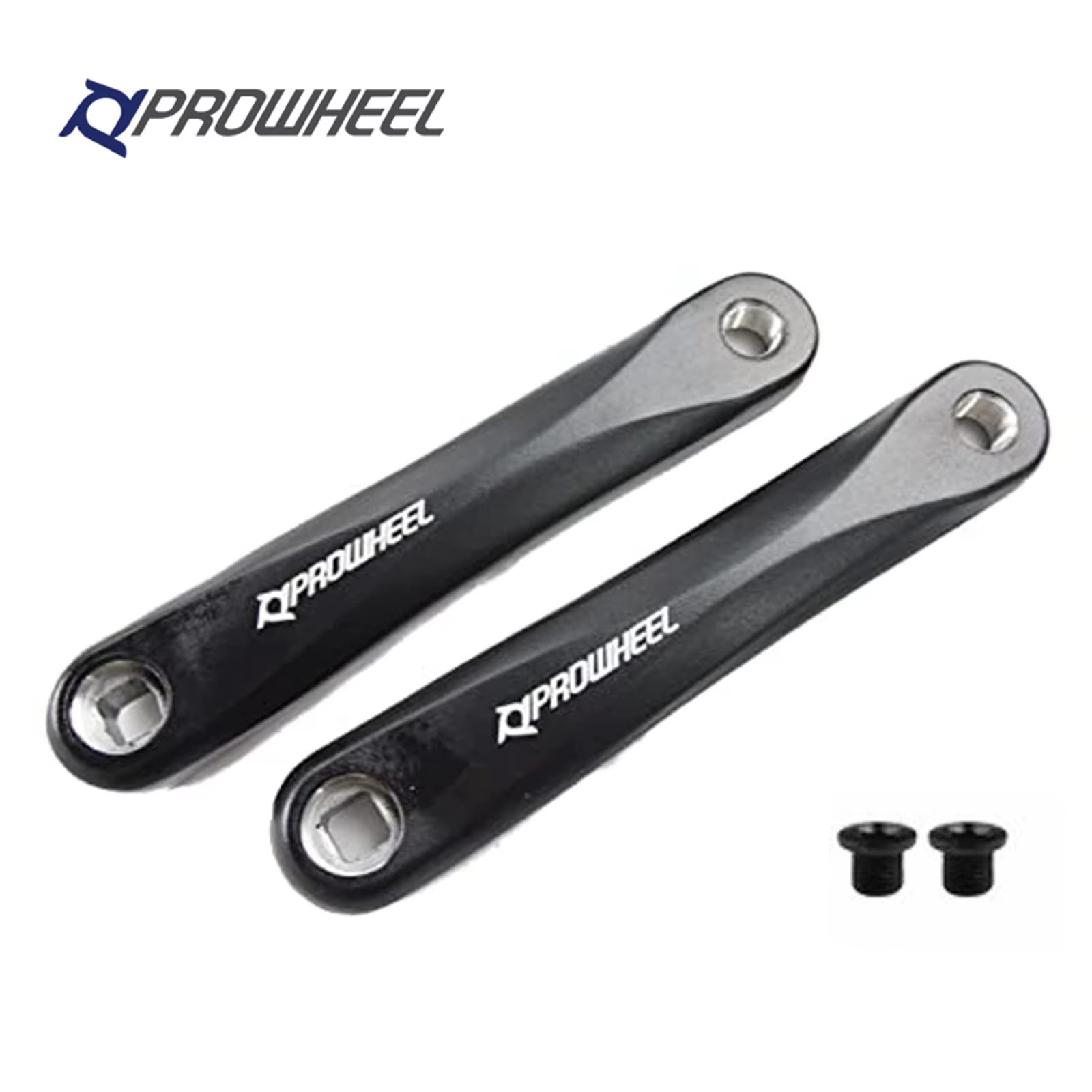 Prowheel-Bras de manivelle noir pour vélo électrique, 152mm, 160mm, 165mm, 170mm, 175mm, moteur mont