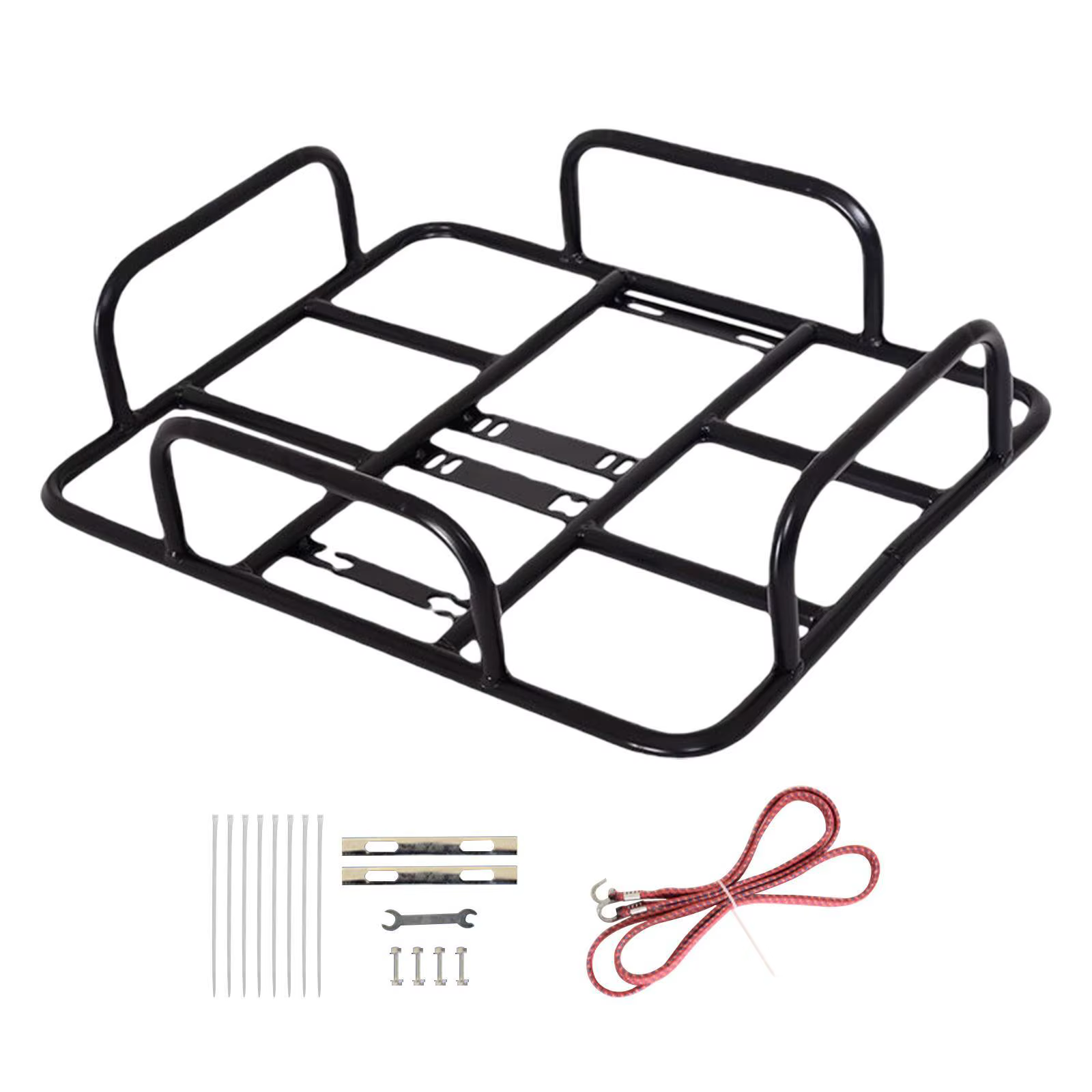 Porte-bagages en fer, panier de vélo, boîte à emporter, support de véhicule électrique, équipement d