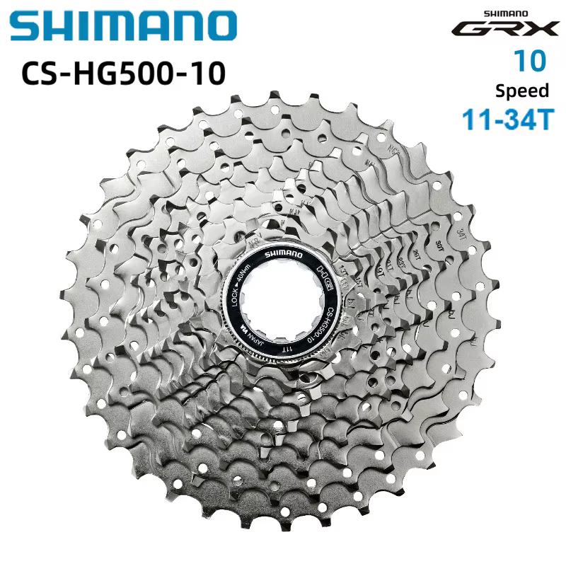 Shimano DEORE HYPERGLIDE CS-HG500 Cassette de route 10 vitesses 12-28T 11-25T/32T/34T CS-HG50-10 11-