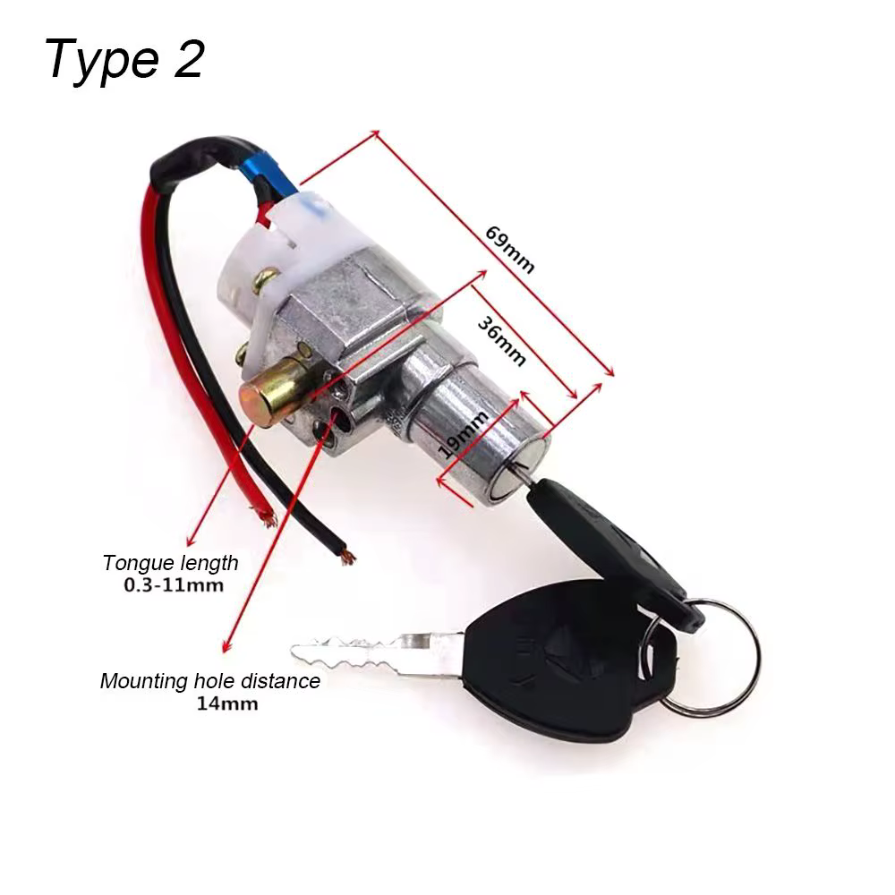 Verrouillage de batterie de vélo électrique avec 2 prédire, chargeur de vélo électrique, interrupteu