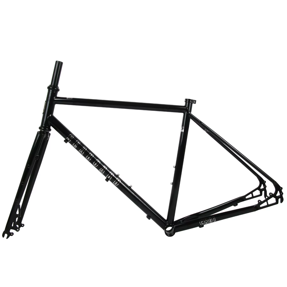 Cadre de vélo de route/gravel TSUNAMI CX01 en acier CR-MO, vélos à vitesses variables, frein à disqu