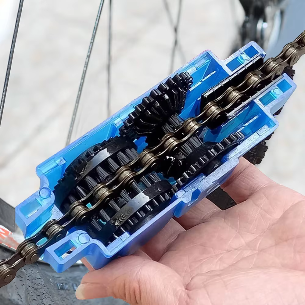 Nettoyeur de chaîne de vélo Portable, brosses de vélo, outil de lavage, Kit de nettoyage de cyclisme