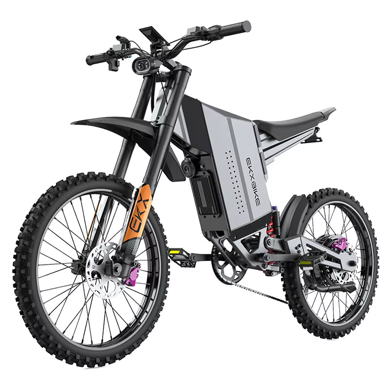 Vélo électrique tout-terrain EKXBike GTS X22, 85 km/h, moteur sans balais 8000 W, batterie lithium 7