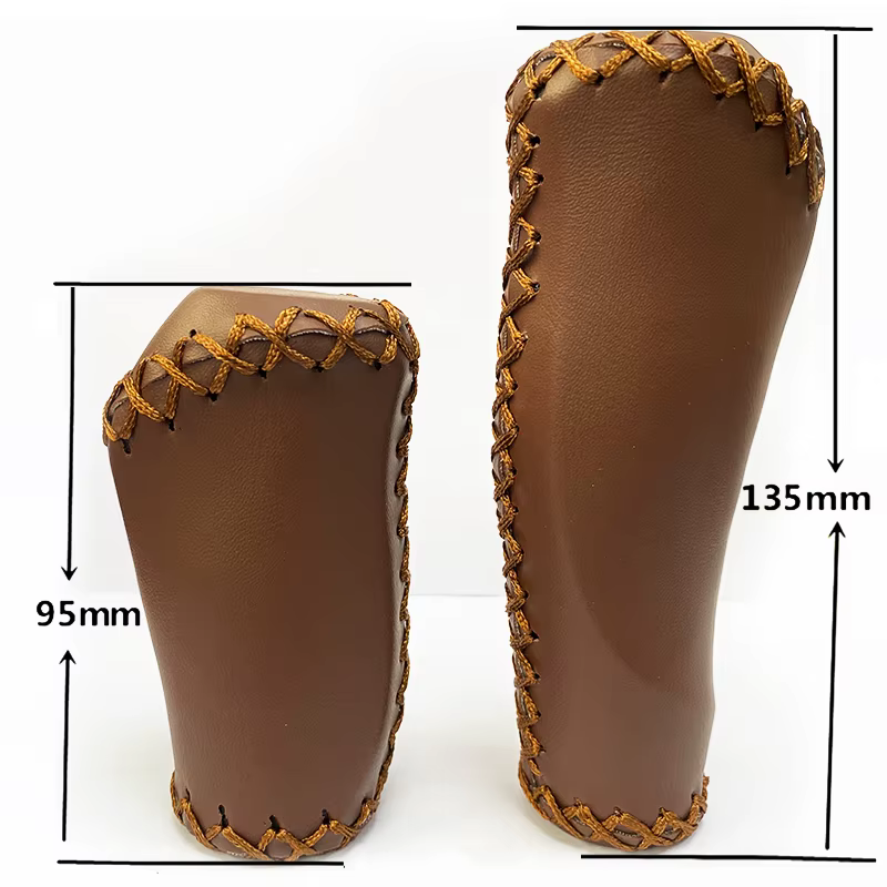 Guidon de vélo pliant calibre 22.2mm housse de guidon en cuir cousu couverture de poignée de vélo po