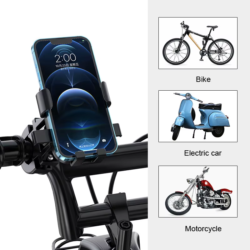 Support de téléphone antidérapant 360 ° Support de téléphone de vélo rotatif et réglable pour le c