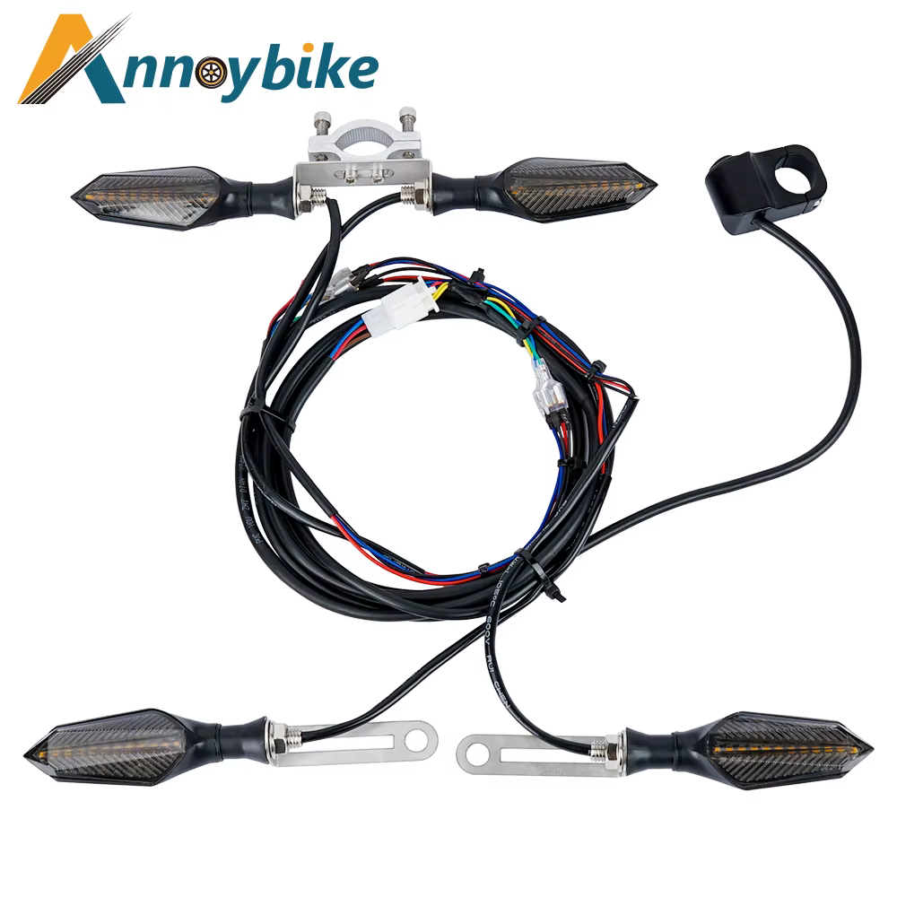 E vélo 48V 60V vélo électrique étanche câble lumière ensemble avant arrière clignotant dynamique cli